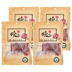 燒肉燒 輕量包 薑黃鴨肉條 100%手作零食, 鴨肉 + 薑黃, 70g, 4包