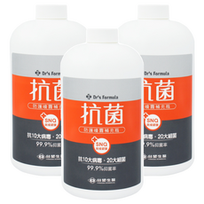 台塑生醫 Dr's Formula 抗菌防護噴霧 補充瓶, 1kg, 3瓶