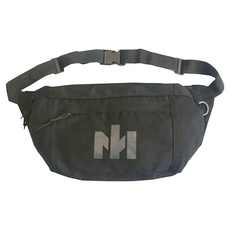 E.City 韓版多功能休閒胸腰包大挎包 棉布材質 內層尼龍 重量約230g, 黑色, 49 x 21 x 10cm