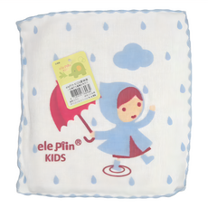 DASING 達興 小紅傘印花圖案紗布方巾 20.5x20.5cm 100%純棉 台灣製, 22 x 22cm, S0501