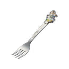 迪士尼玩具總動員 兒童造型不鏽鋼叉子, 銀, 2.5 x 14cm, 1支