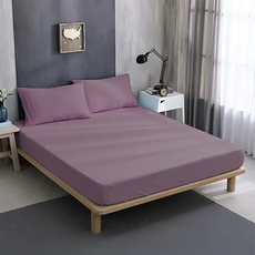 Ishur 伊舒爾 3M 銀離子防水保潔墊三件組 銀離子抗菌添加 3M吸濕排汗技術, 雙人, 紫色