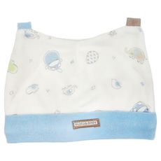 KU.KU Duckbill 酷咕鴨 KuKu&BABY 跑跑小象可愛帽, 100%純棉 初生兒適用, 藍色