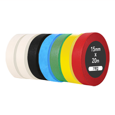 iQIHAN 達達彩虹膠帶 20m x 15mm 混和顏色 DIY美術繪畫裝飾紙膠帶, 7捲