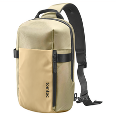 tomtoc 輕量機能斜肩包 電腦包，適用於Macbook Pro 14吋/ iPad Pro 12.9吋, 卡其綠, L(40x25x12cm)