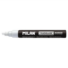 MILAN 玻璃彩繪擦擦筆 21.3g, 白色, 1支