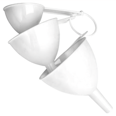 Premier 漏斗3件套 PP塑料材質, 白色, 1組