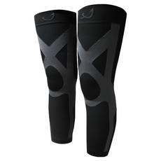 sNug 給足呵護 運動壓縮全腿套, 國際標準七段漸進式壓力設計 運動適用, XXL, 黑色, 1雙