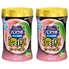 Hakugen Earth 白元 濃厚型 香氛保濕入浴劑 水蜜桃, 600g, 2瓶