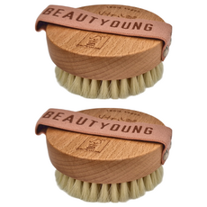 BEAUTYOUNG 妝漾 舒活肌膚美體乾刷, 去角質 維持肌膚彈性 消水腫 身體輕盈 促進新陳代謝 減少毛髮內生, FP127, 1個裝, 2個