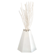 生生不熄 燭台 花器 110x140x125mm 金屬材質, 白色