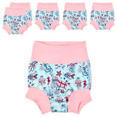 Splash About Happy Nappy 全新3D游泳尿布褲, 防漏, Neoprene 潛水專用皮料, UPF50+防曬, L, 6件