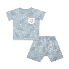 baa baa sheepz 抱抱羊 糖果套裝 長袖衣褲, 5~6歲, 宇宙藍