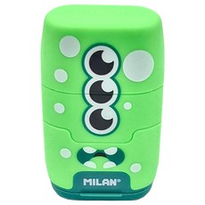 MILAN COMPACT 星際小小兵 橡皮擦 + 削筆器, 顏色隨機, 1個