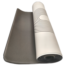 半島良品 PVC防油防水皮革地墊, 抽象幾何米色, 1件