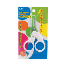 KAI 貝印 防護式嬰兒安全指甲剪, 白色 + 綠色 + 銀色, 1支