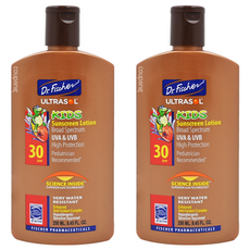 Dr.Fischer 費雪博士 兒童防曬乳 SPF30 UVA UVB高保護 含維生素E與綠茶, 250ml, 2瓶