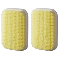 臻林嚴選 超大面積貼牆沐浴第二代搓背刷, 尺寸30*20cm, PP塑料材質+尼龍, Yellow, 1個, 2個