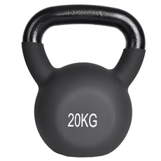 AD-ROCKET 頂級鑄鐵壺鈴 KettleBell 黑色, 20kg, 1個