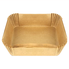 WE CHAMP 氣炸鍋專用烘焙紙 棕色方形 Z0013, 100個