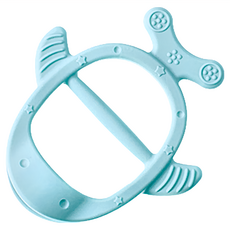 KU.KU Duckbill 酷咕鴨 KUKU PLUS 小魚兒矽膠固齒器, 單品, 氣泡藍, 1個