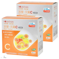 HAC 永信藥品 活泉元氣C口含錠 維生素C 維生素E 維生素B6 維生素B12 葉酸 木糖醇, 90錠, 2盒