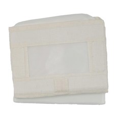 mohe 木暉居家 3入無印風棉麻透視窗折疊收納盒整理箱, 米白色, 1組