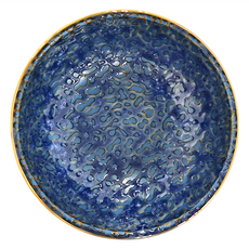 Mikasa 陶瓷醬料碟 3件 (約8cm), 適合手洗清潔, 靛藍色, 1組