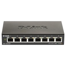D-Link 友訊科技 DGS-1100-08V2 8埠 簡易網管型交換器 乙太網路 L2 VLAN控制, 1個