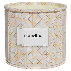 mAndLA 漫多拉 折疊收納免安裝泡澡桶 70 x 65cm 北歐粉白 100L 節省空間, 1個