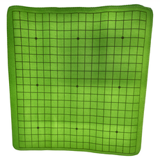 大台灣 圍棋毯，綠色，材質：棒藤，台灣製造, 單一顏色, 1條