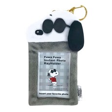 SK JAPAN SNOOPY 史努比 絨布相框鎖圈 072396 6歲以上適用 15 x 9 x 1cm, 戴墨鏡, 1個