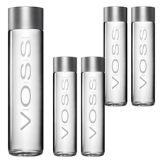 VOSS 芙絲 挪威天然氣泡礦泉水 玻璃瓶裝 800ml, 375ml, 5瓶