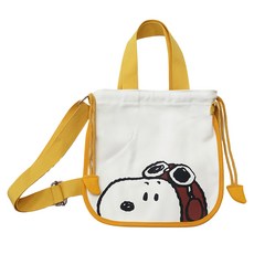PEANUTS 史努比 側背包, 史努比 白色