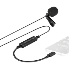 Saramonic 楓笛 LavMicro UC 手機專用領夾式麥克風 全向性電容麥克風 USB Type-C 接頭, 黑色