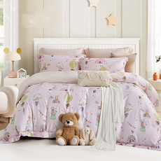 貝淇小舖 60支100%天絲 單人床包兩用被3件組