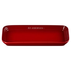 LE CREUSET 瓷器長方盤, 1個, 櫻桃紅