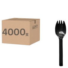 巨菄行 PS叉匙 K026 顏色隨機, 4000支, 1入