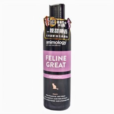 animology 動物美學 貓用滋養柔膚沐浴露 天然 維生素B5 溫和 蘆薈萃取 桃子味, 250ml, 1瓶