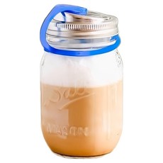 Ball 梅森 隨行玻璃梅森罐 窄口徑 藍色 16oz, 1組, 480ml