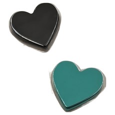 QuickFilm 貼貼靜電無痕隨變壁貼 愛心型, 黑色 + 藍色, 1組