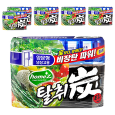 AEKYUNG 愛敬 home'Z 雙門冰箱用備長炭除臭盒, 強效除臭, 植物除臭成分, 240g, 6個