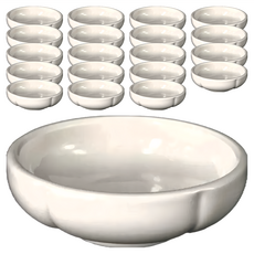 TATUNG 大同磁器 五瓣小缽 8x2.7cm 20入組 小菜碟, 1組, 白色
