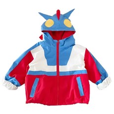 ULTRAMAN 超人力霸王 連帽奧特曼雙色外套 100