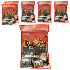 耆盛食品 熟黑芝麻 嚴選食材 涼拌小菜/壽司/飯糰適用, 220g, 6包
