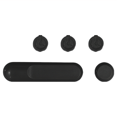 磁吸理線器 黑色 底座*2+圈扣*3, 3組