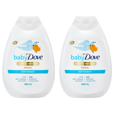 Dove 多芬 嬰兒乳液，敏感肌膚護理，滋潤保濕，不含人造色素 400ml, 2瓶