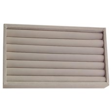 iSFun 名媛絨布 分格飾品首飾抽屜收納盒 戒指盒, 米色, 1個