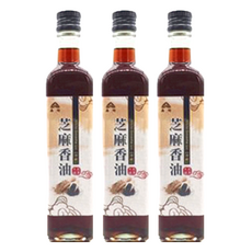 鑫隆 純正芝麻香油, 500ml, 3瓶