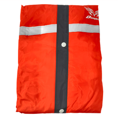DongShen 東伸 旗艦大衣型雨衣, 尼龍聚酯纖維聚氯乙烯材質, 紅色, 3XL